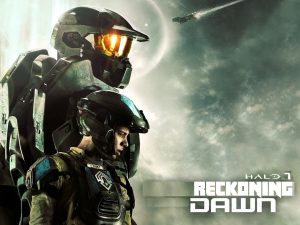 Halo 7 Reckoning Dawn logo and artwork